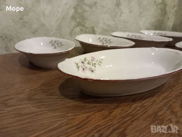 Елипсовидни порцеланови чинийки , снимка 3 - Сервизи - 48264052