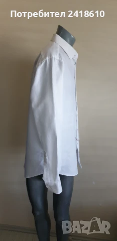 Hugo Boss H - JOE-kent-C1-214 Regular Fit Organic Cotton Finest Italian Fabric Mens Size - 43 / XL Н, снимка 5 - Ризи - 51066155