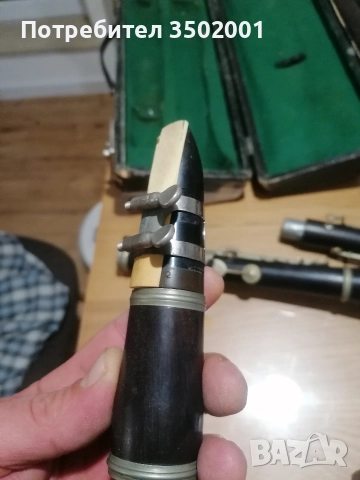 B-Кларинет около 1920 Otto Moennig Leipzig с куфар и мундщук Meyer New York , снимка 8 - Куфари с инструменти - 52268867