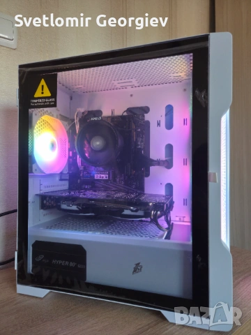 Геймърски компютър Ryzen 5 5500 / RX 580 8GB / 16GB RAM / 512GB NVMe