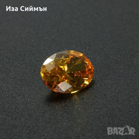 Жълт сапфир, размери 10х14мм, снимка 3 - Други - 35662311