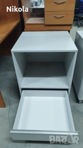 Офис шкаф с чекмедже и рафт за техника или материали 60/60/76см, снимка 3 - Шкафове и рафтове - 51230745