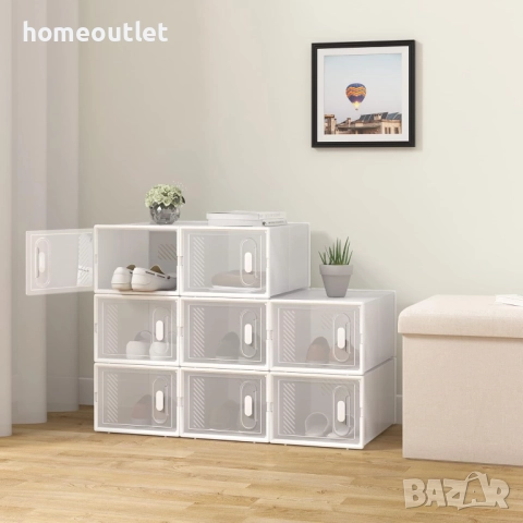 ПРОМОЦИЯ Органайзер за обувки (8 части) HOMIDEC X001GFUMXB, снимка 5 - Шкафове - 51655814