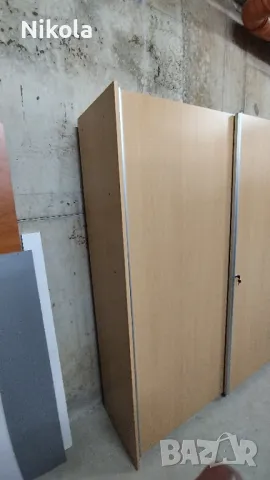 Трикрил гардероб с плъзгащи се врати 240 /46 /200 см офис шкаф за документи, снимка 16 - Гардероби - 49091606