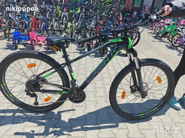 Промо велосипед 27.5" Sprint APOLON черен/зелен, снимка 2 - Велосипеди - 56070691