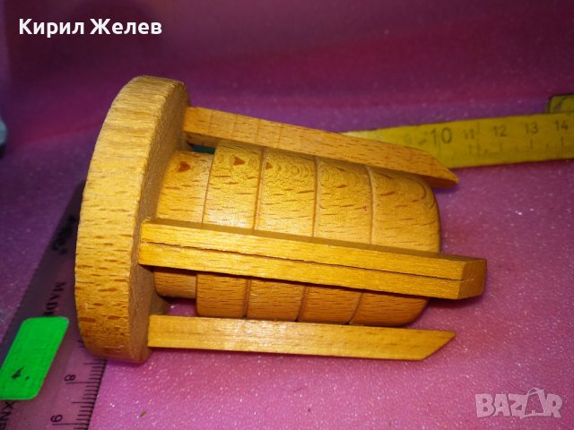 СТАР ДЪРВЕН МОЛИВНИК СТИЛНА РЪЧНА РЕТРО АРТ ИЗРАБОТКА 42850, снимка 5 - Декорация за дома - 44313952