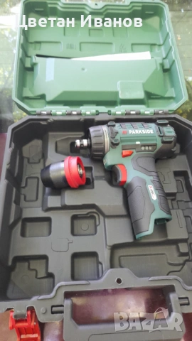 Акумолаторен винтоверт Parkside 12v, снимка 2 - Винтоверти - 53238712