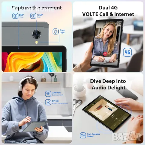 FORUSER Android 14 таблет 10.4 инча 36GB RAM+256GB ROM, снимка 6 - Таблети - 49877074