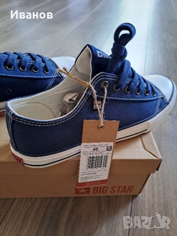 Чисто нови кецове Big Star! Цвят Navy/Синьо - 40ти номер, снимка 3 - Спортни обувки - 41568050