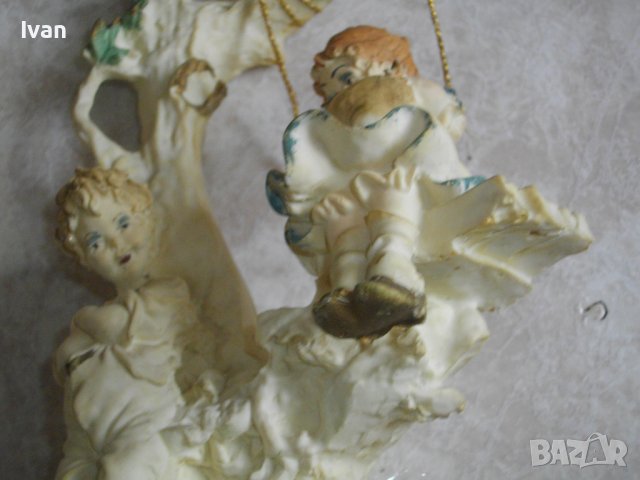 Capodimonte-31см Винтидж Порцелан Статуетка/Фигура,Подпис от Бруно Мерли-Bruno Merli-1983 Florence, снимка 13 - Статуетки - 39964138