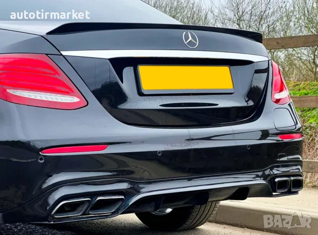Заден дифузьор черен Mercedes – Benz E63s AMG Optik, снимка 6 - Аксесоари и консумативи - 56051717