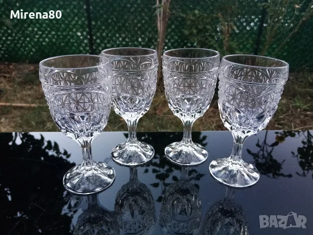 Кристални чаши 4 бр. - Югославия !