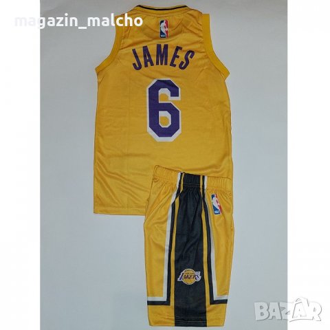 ДЕТСКИ БАСКЕТБОЛЕН ЕКИП – NBA LA LAKERS LeBron James 6; размери: от 128 до 176 см., снимка 2 - Баскетбол - 35471087