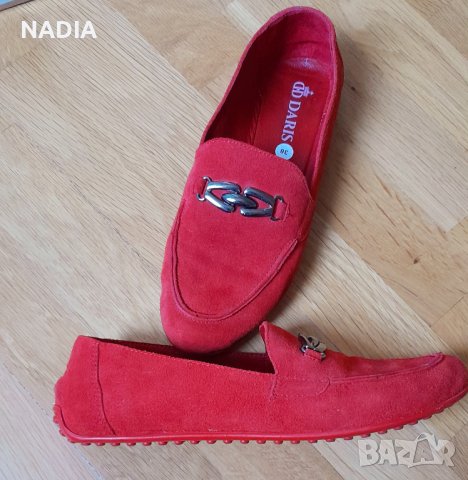 Червени мокасини Дарис Daris, снимка 3 - Дамски ежедневни обувки - 42374416