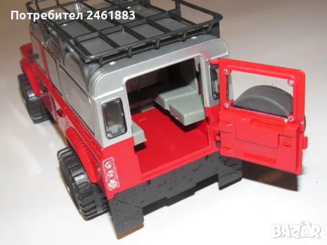 Много запазен Land Rover, около 1/18. Колекционерска количка, снимка 3 - Колекции - 49699041