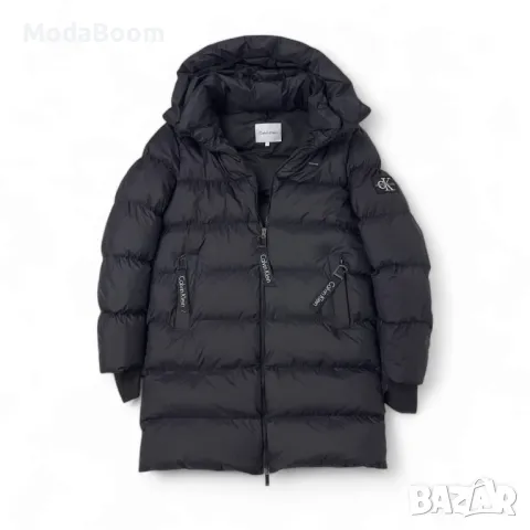 Calvin Klein • стилно дълго мъжко зимно яке , снимка 5 - Якета - 48043230