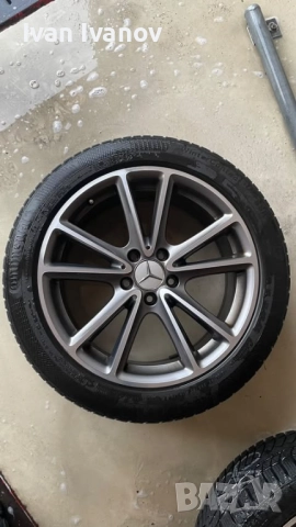 Оригинални джанти 18’ със зимни гуми за Мерцедес, снимка 3 - Гуми и джанти - 52736660