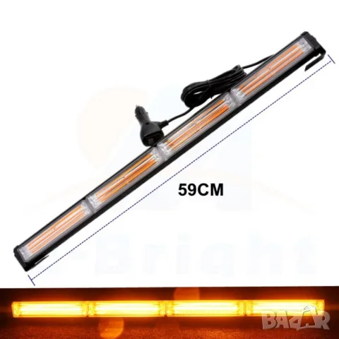 LED сигнална лампа за пътна помощ 12-24V оранжева няколко режима
