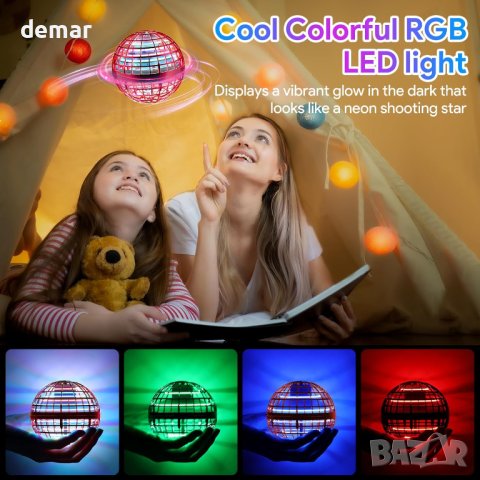 Играчка ховър летяща топка, глобус, магическа топка - синя, червена, снимка 4 - Друга електроника - 42312582