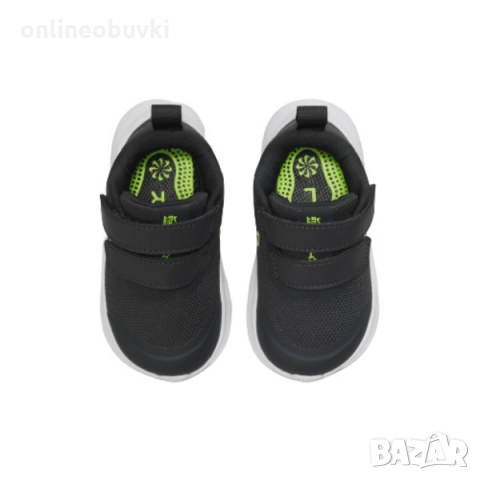 НАМАЛЕНИ!!!Бебешки спортни обувки Nike Star Runner Графит със зелени акценти, снимка 4 - Детски маратонки - 35439749