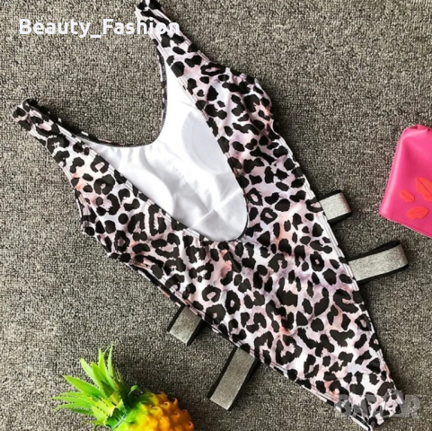 Цял бански с леопардов принт, снимка 2 - Бански костюми - 44701320