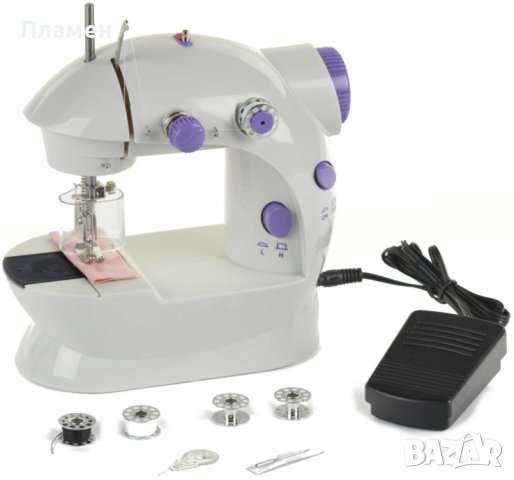 Мини шевна машина преносима 4в1 с педал две скорости Mini sawing, снимка 6 - Шевни машини - 42515268