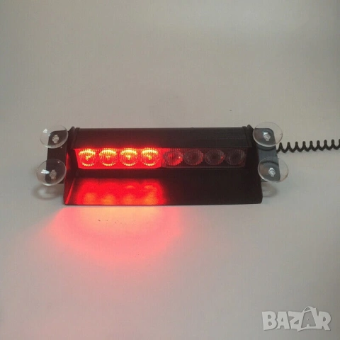 Сигнална лампа за стъкло 8 LED, снимка 3 - Аксесоари и консумативи - 53241425