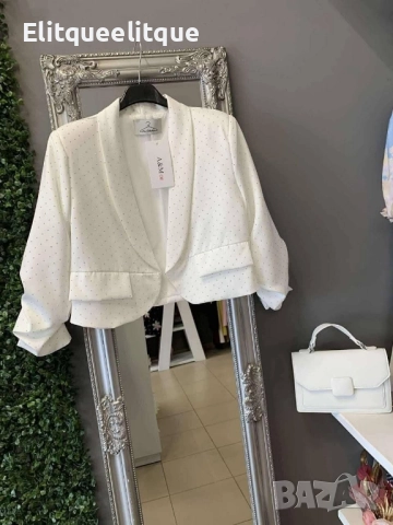 къси дамски сака с камъни , снимка 3 - Сака - 52378641