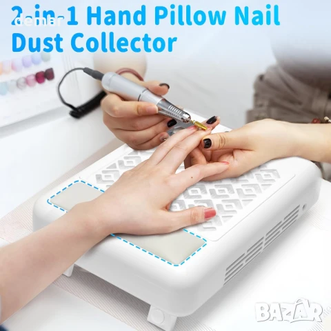 Прахоуловител за нокти CGBE 3600 об/мин, 5 скорости, 2 филтъра и 10 филтърни хартии, снимка 5 - Продукти за маникюр - 51200390