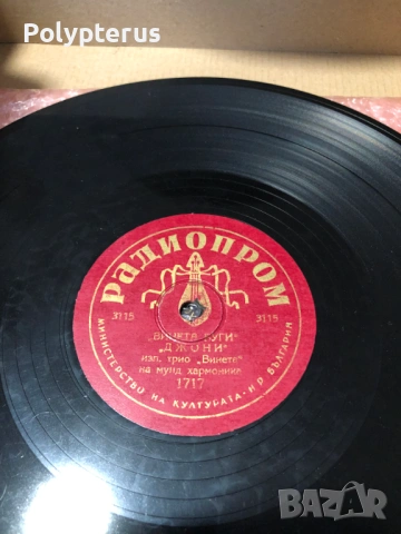 Стара българска шеллакова плоча, снимка 2 - Грамофонни плочи - 53529061