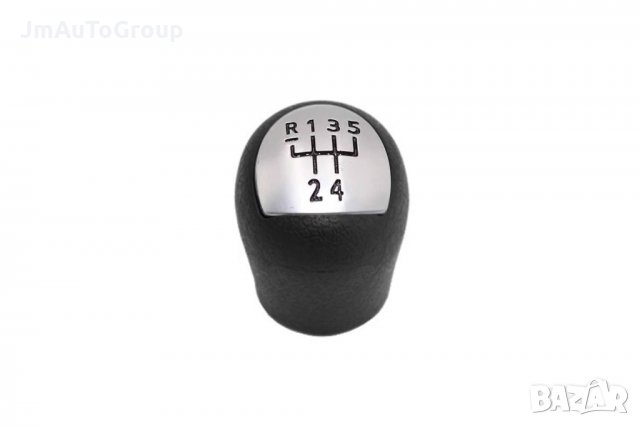 Топка за скоростен лост 5 скорости за Renault Clio 2005-2014, Kangoo 1997-2012 със сив мат плочка, снимка 1