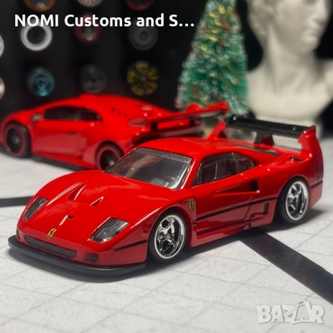Hot Wheels Ferrari F40 Competizione & Lamborghini Huracan Super Trofeo , снимка 11 - Коли, камиони, мотори, писти - 52822576