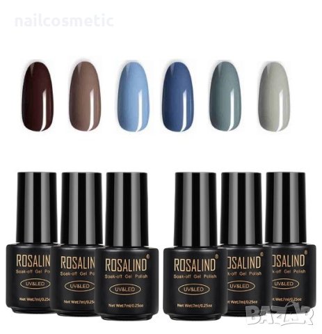 UV&LED ГЕЛ ЛАК 6 ЦВЯТА КОМПЛЕКТ - 197