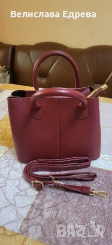 Обувки и чанта в цвят бордо , снимка 4 - Дамски обувки на ток - 53077330