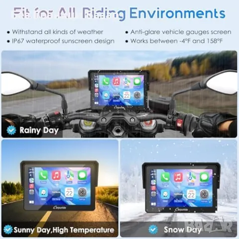 Нов BMW GPS екран с Bluetooth и CarPlay функционалност за мотоциклет, снимка 8 - Друга електроника - 48306896