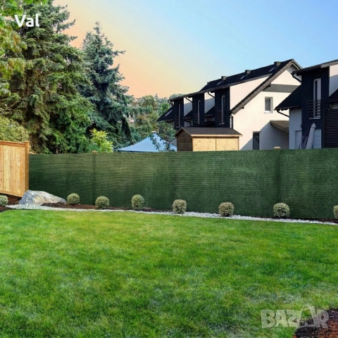 Засенчваща мрежа за ограда 1.5х25м, 60% засенчване, HDPE материал с UV защита, снимка 7 - Огради и мрежи - 53822166