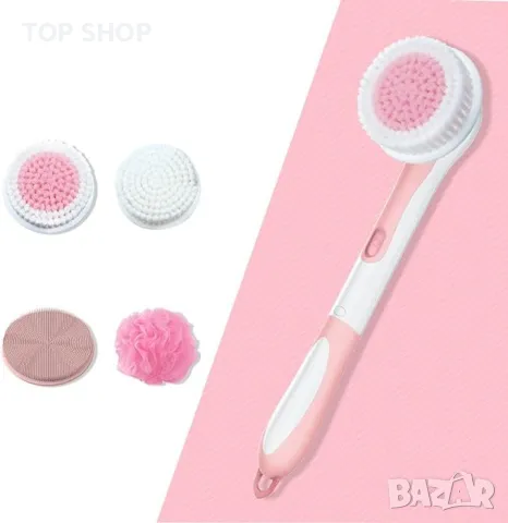 Ексфолираща козметична четка с 4 глави LSM1908 акумулаторна, снимка 14 - Маши за коса - 48494794