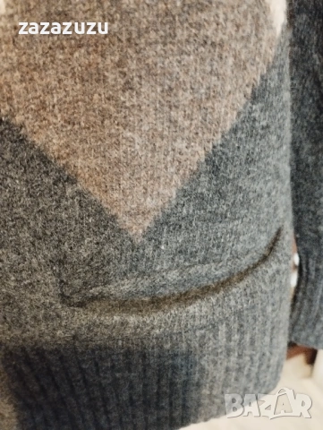 ROBERTO SARTO 100% вълна дамска жилетка , снимка 3 - Жилетки - 53190691