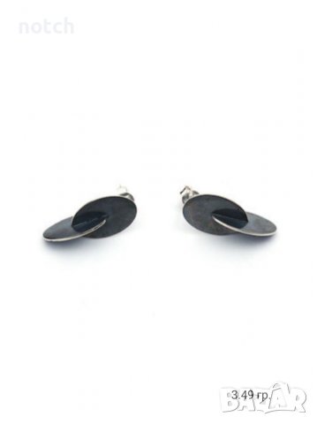 сребърни обеци