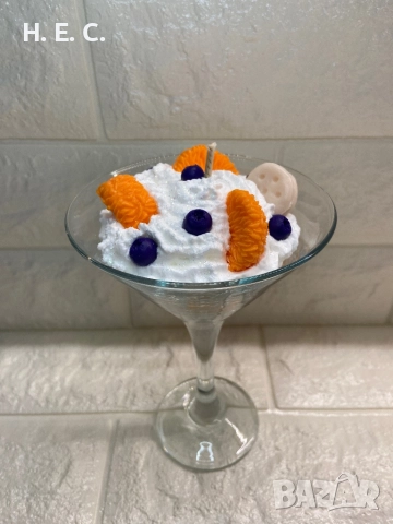 Ароматни соеви свещи в чаша, снимка 2 - Други стоки за дома - 52861068