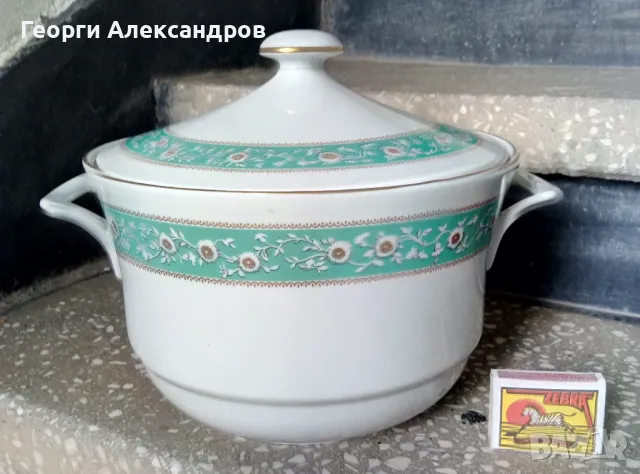 JLMENAU Graf Von Henneberg Porzellan 1777 Made in German Democratic Republic Стар ПОРЦЕЛАНОВ СУПНИК, снимка 6 - Съдове за готвене - 49200654