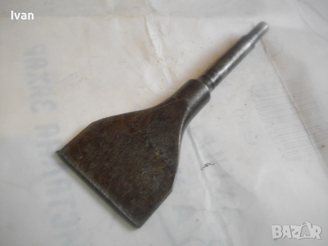Старо качество масивно немско длето шпакла 137мм за стъргане стържене дърво/бетон за машина скрепер, снимка 8 - Други инструменти - 51555160