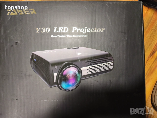 Чисто нов Full HD, проверен с перфектна картина Проектор YABER Y30 – 1080p Native, 9500L, 4D Keyston, снимка 9 - Плейъри, домашно кино, прожектори - 53774803