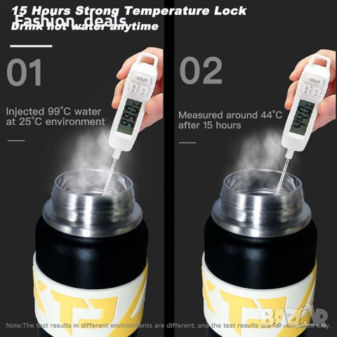 Нов Термос за многократна употреба Бутилка за напитки държи топло студено, снимка 6 - Други - 39975651
