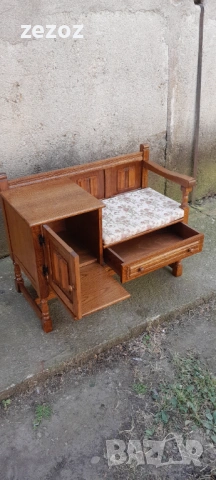 Пейка телефонна-Рустик, снимка 5 - Дивани и мека мебел - 53353350