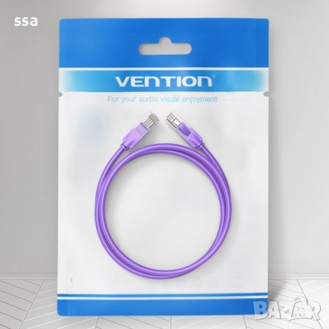 Vention Кабел LAN UTP Cat.6 Patch Cable - 2M Purple - IBEVH, снимка 9 - Кабели и адаптери - 44231346