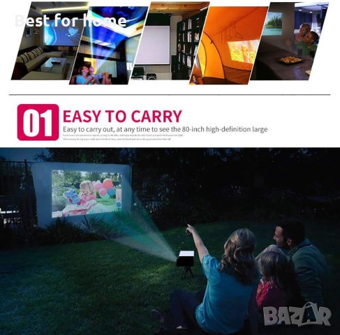 Led LCD проектор,800:1,320X240 пиксела, Hdmi USB мини проектор,, снимка 6 - Друга електроника - 42518829