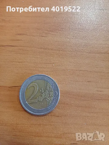Рядка монета 2 евро 1999г Франция , снимка 2 - Нумизматика и бонистика - 56096816