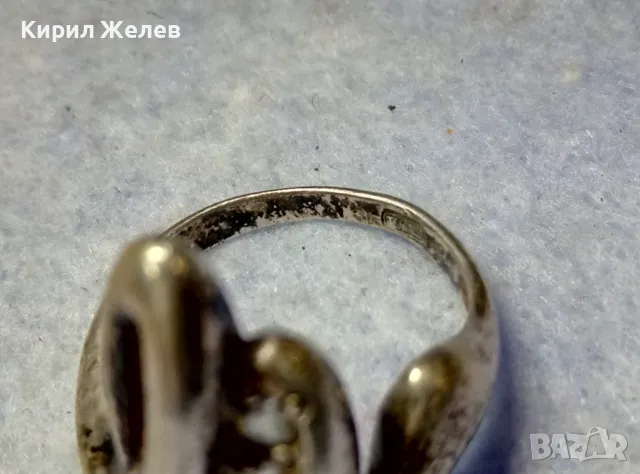 ТОКАШ СКЪПОЦЕНЕН СРЕБЪРЕН ПРЪСТЕН МАРКОВО СРЕБРО 925 с БЛЕСТЯЩИ ЦИРКОНИ ДИЗАЙНЕРСКО АРТ БИЖУ 30579, снимка 15 - Пръстени - 49959727