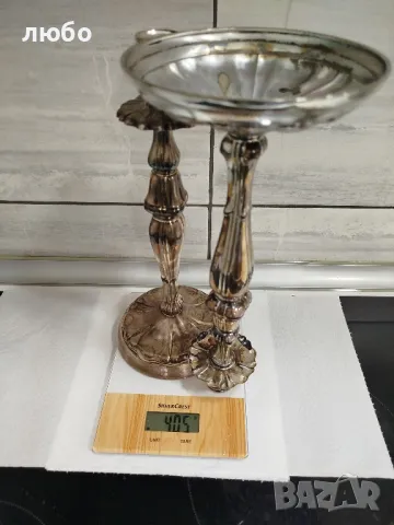 Сребърни Свещници 0,925--405 Грама , снимка 13 - Антикварни и старинни предмети - 48425032